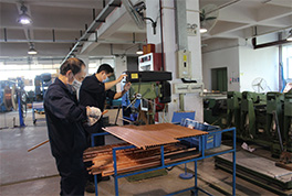 用料從不吝嗇，換熱器銅管我們選擇用紫銅材質的